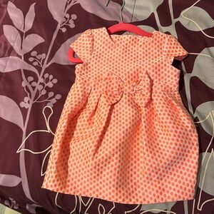 pink polka dots dress